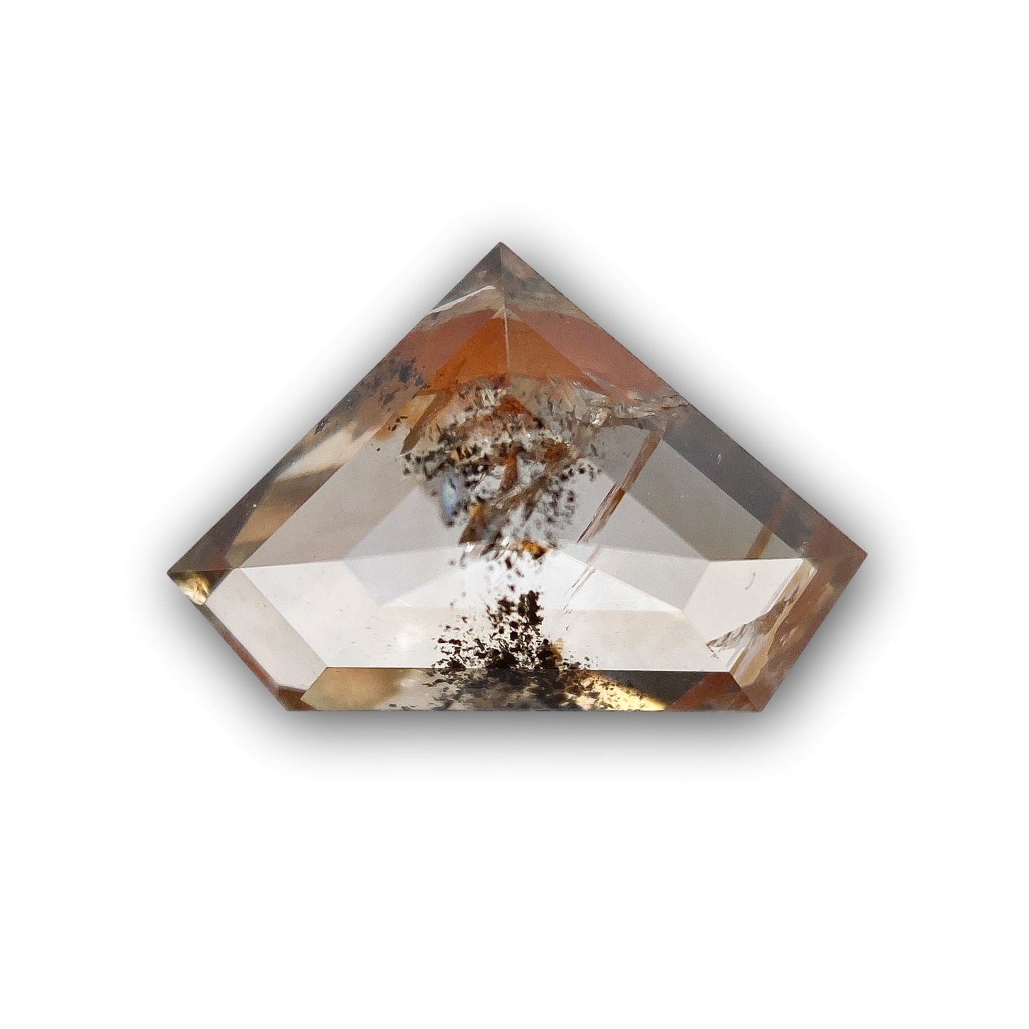 1.15ct | Rustic Champagne Step Cut Shield Shape Diamond-Modern Rustic Diamond