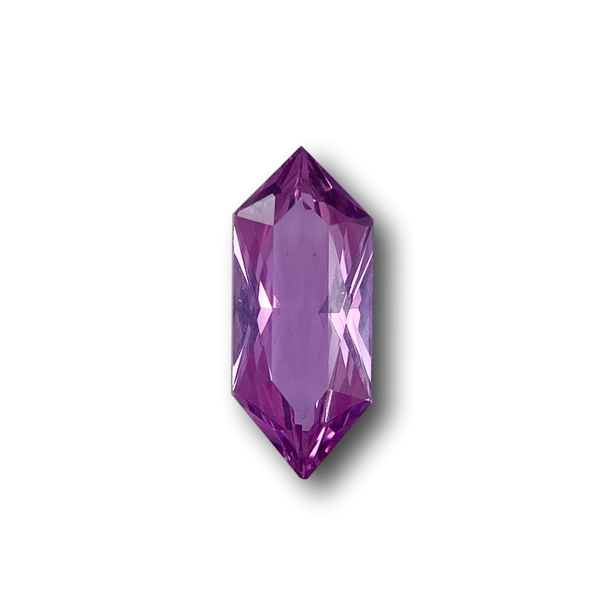 1.08ct | Fancy Cut Hexagon Shape Violet Sapphire-Modern Rustic Diamond