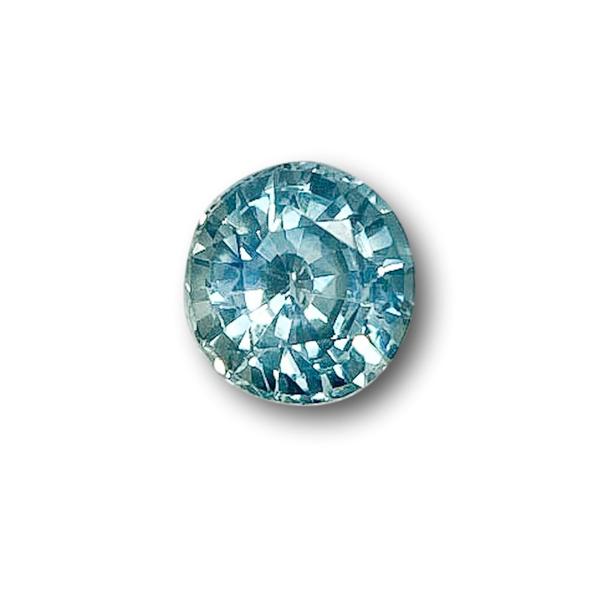 1.09ct | Brilliant Cut Round Shape Blue Montana Sapphire-Modern Rustic Diamond