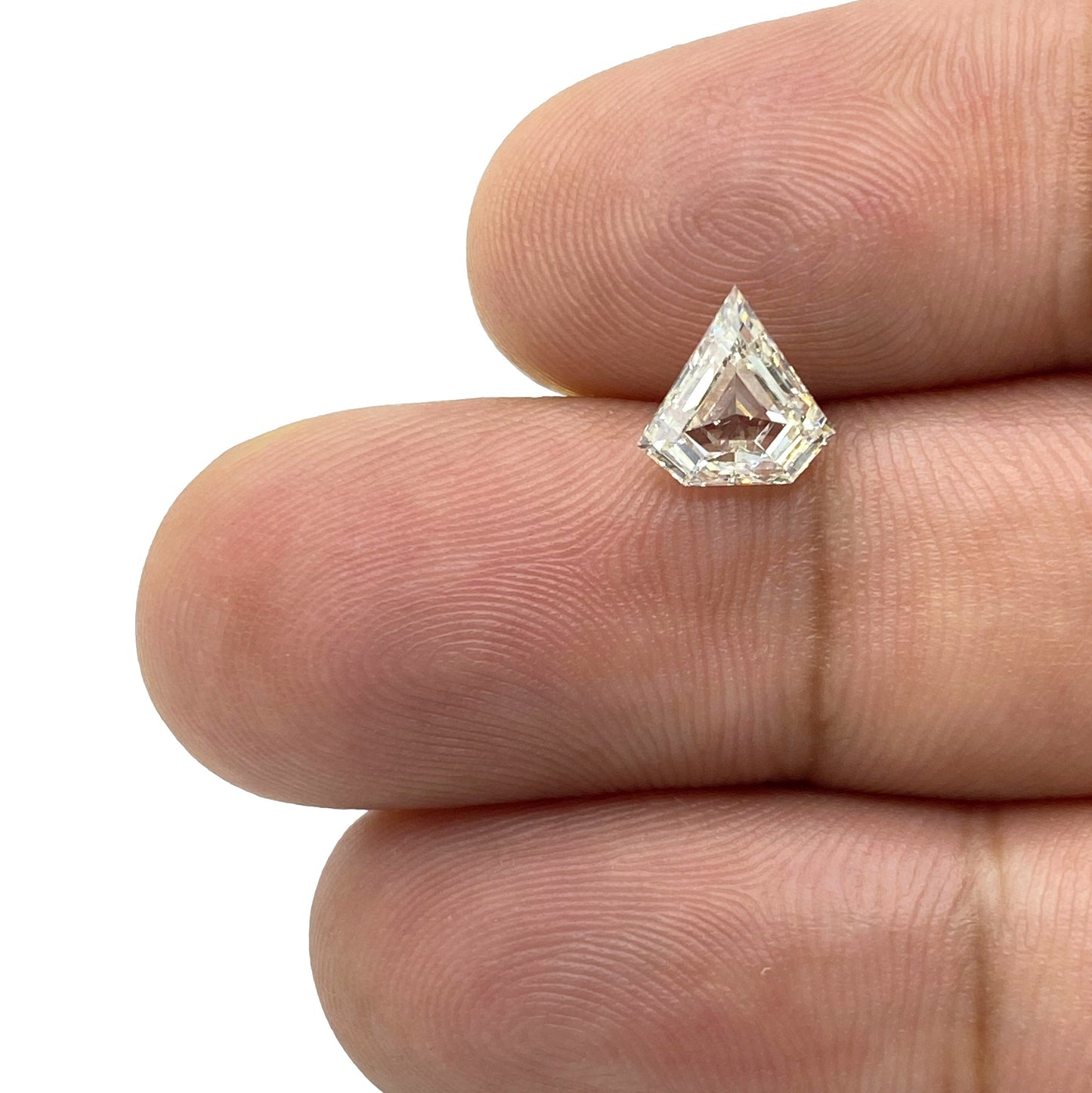 1.09ct | G/VS2 Step Cut Shield Shape Diamond-Modern Rustic Diamond