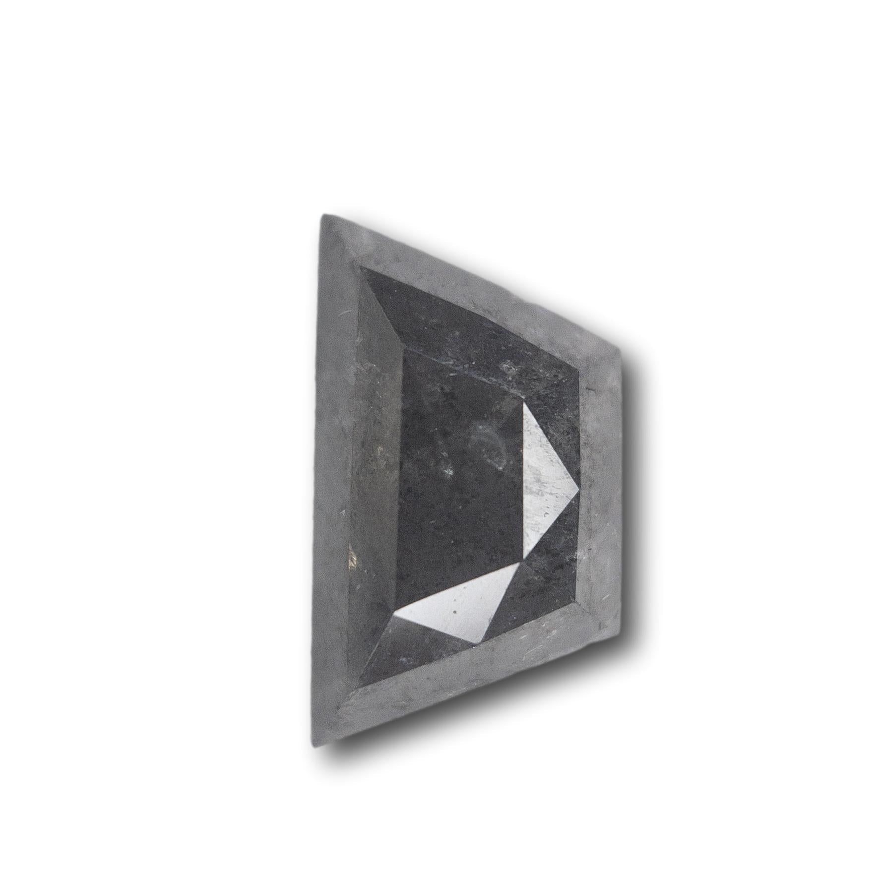1.17ct | Salt & Pepper Trapezoid Diamond-Modern Rustic Diamond
