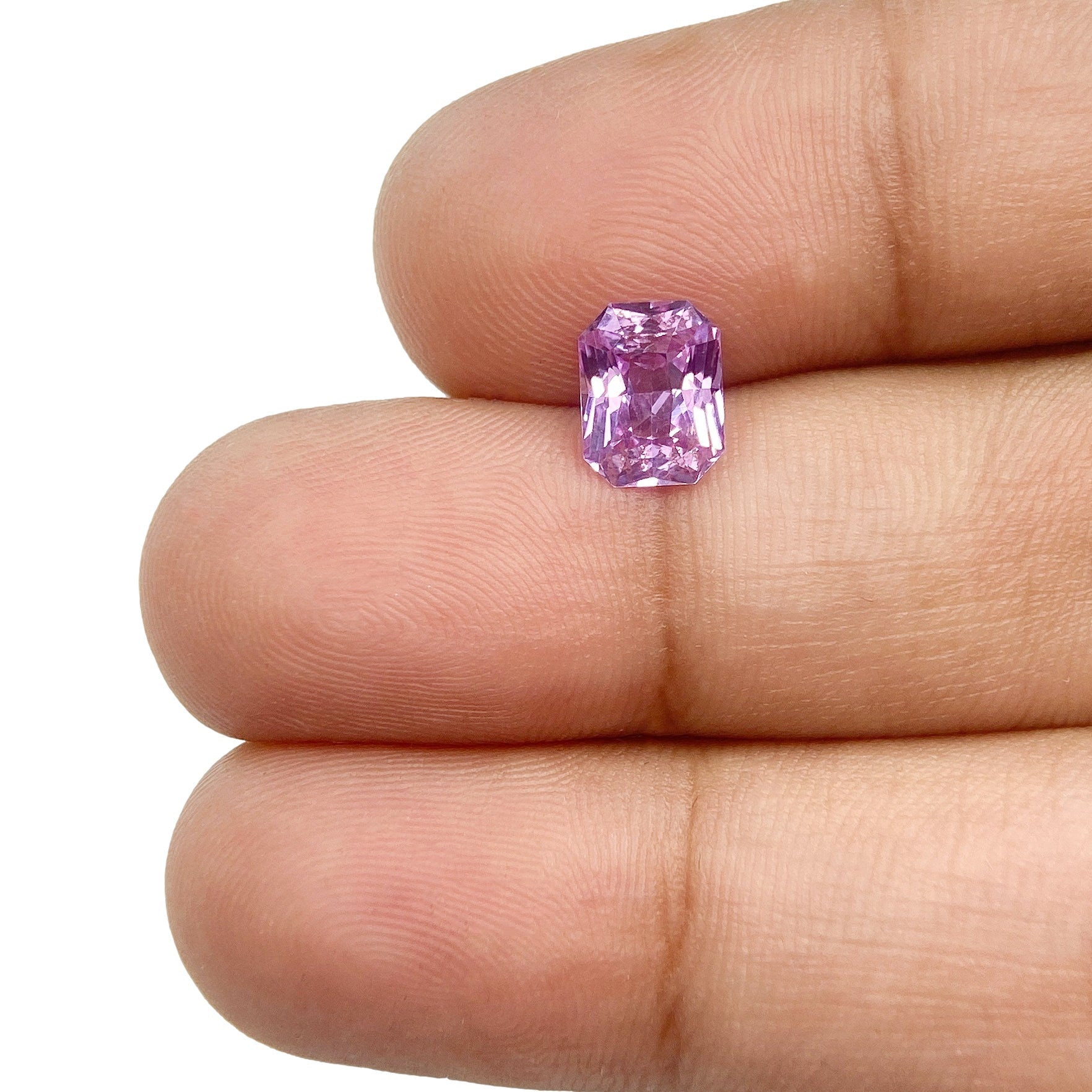 1.26ct | Radiant Cut Violet Sapphire-Modern Rustic Diamond