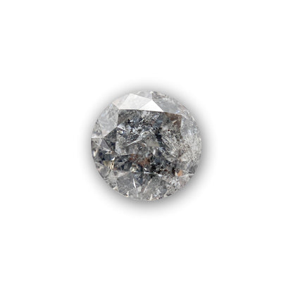 1.26ct | Salt & Pepper Round Brilliant Diamond-Modern Rustic Diamond