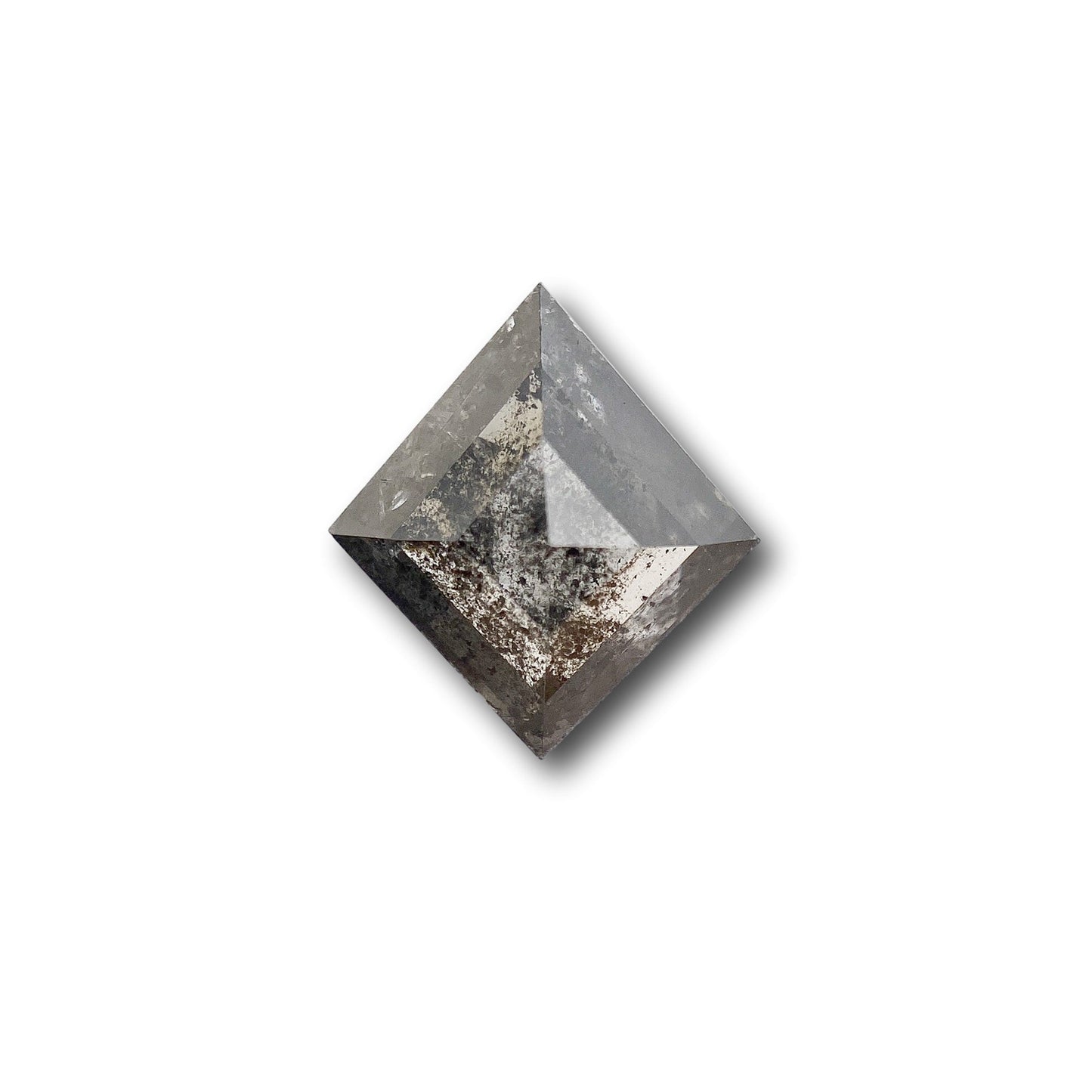 1.32ct | Salt & Pepper Rose Cut Lozenge Shape Diamond-Modern Rustic Diamond