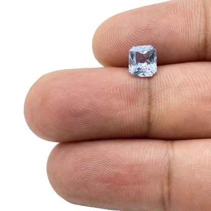 1.33ct | Radiant Cut Blue Sapphire-Modern Rustic Diamond