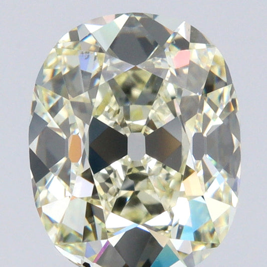 1.34ct | Light Color VVS Cushion Shape Old Mine Cut Diamond - Modern Rustic Diamond