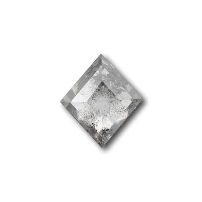 1.61ct | Salt & Pepper Rose Cut Lozenge Shape Diamond-Modern Rustic Diamond