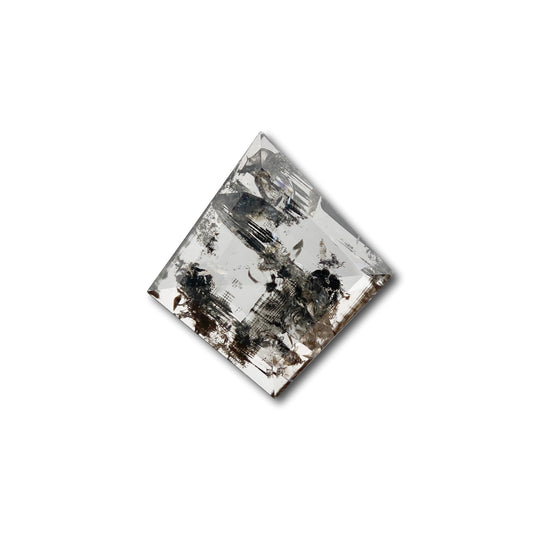 1.62ct | Salt & Pepper Rose Cut Lozenge Shape Diamond-Modern Rustic Diamond