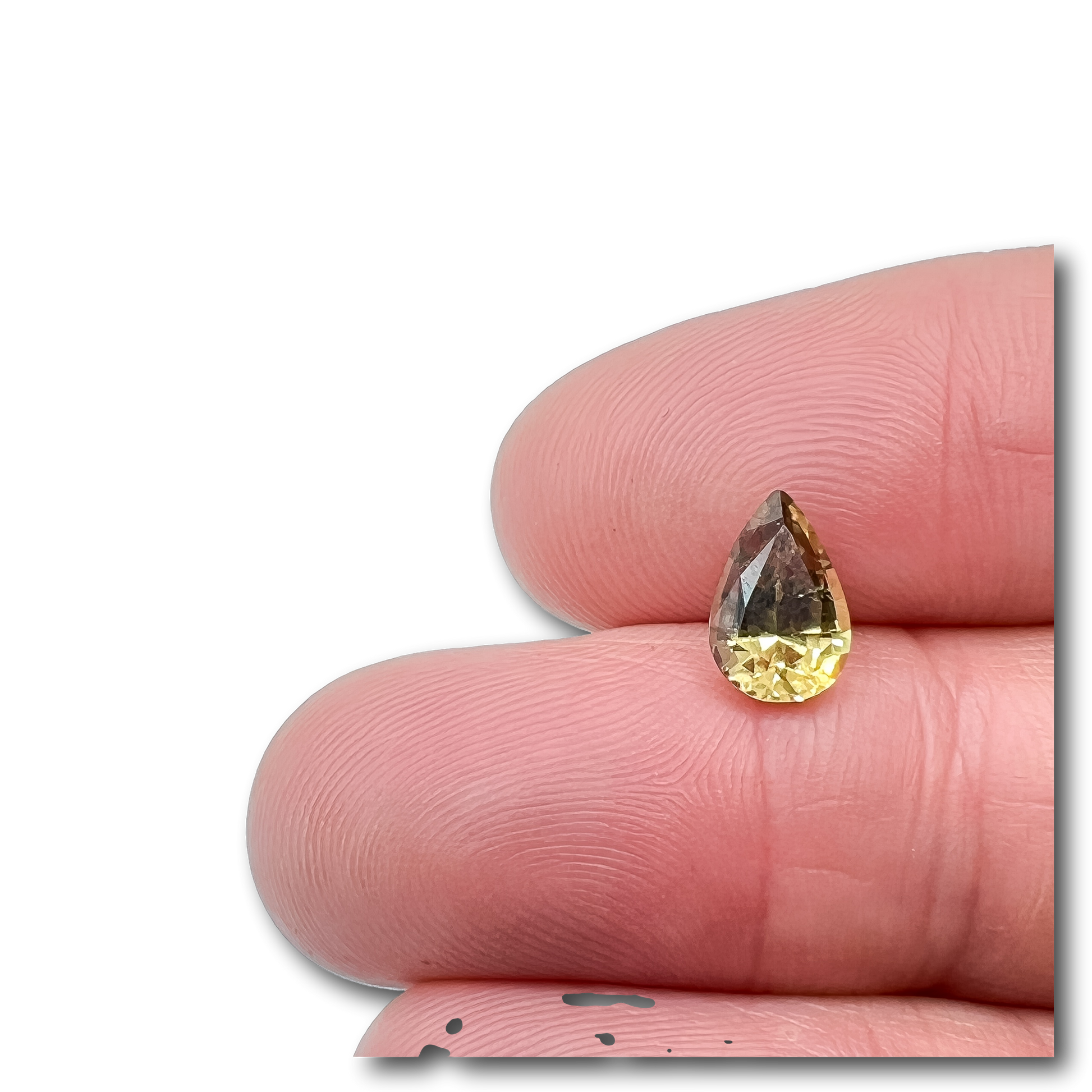 1.96ct | Brilliant Cut Pear Shape Yellow Brown Montana Sapphire (GIA)-Modern Rustic Diamond