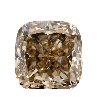 1.08ct | VS2 Fancy Greenish Brown Cushion Cut Diamond-Modern Rustic Diamond