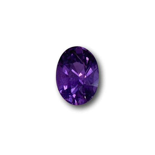 2.07ct | Brilliant Cut Oval Shape Violet Sapphire-Modern Rustic Diamond