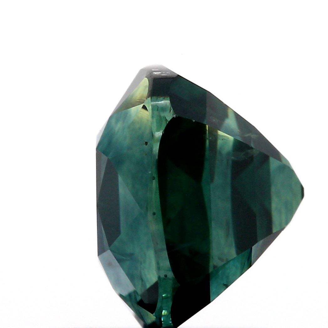 2.15ct | Brilliant Cut Cushion Shape Blue Green Montana Sapphire (GIA)-Modern Rustic Diamond