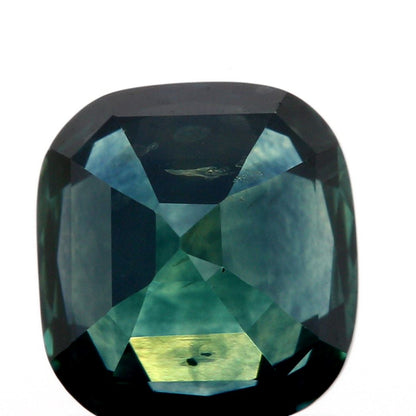2.15ct | Brilliant Cut Cushion Shape Blue Green Montana Sapphire (GIA)-Modern Rustic Diamond
