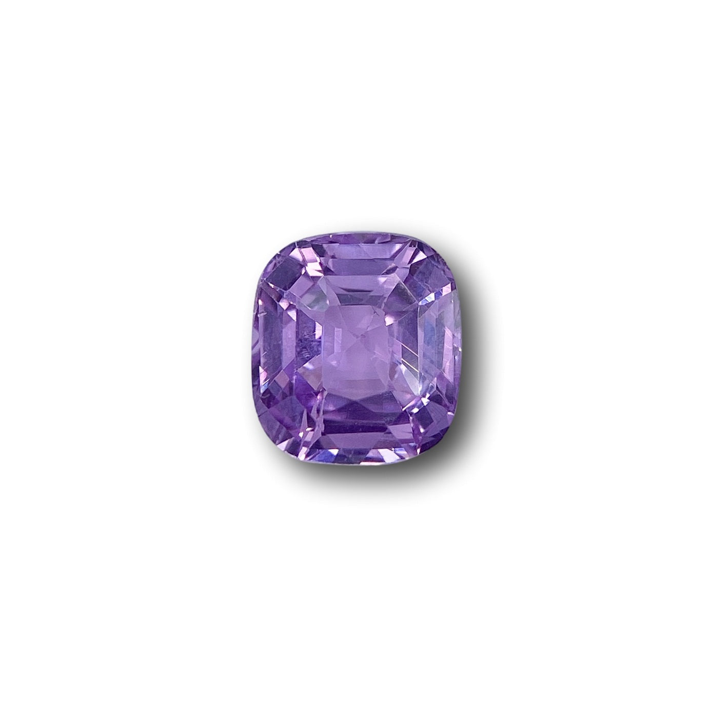 2.20ct | Brilliant Cut Cushion Shape Purple/Pink Sapphire (GIA)-Modern Rustic Diamond