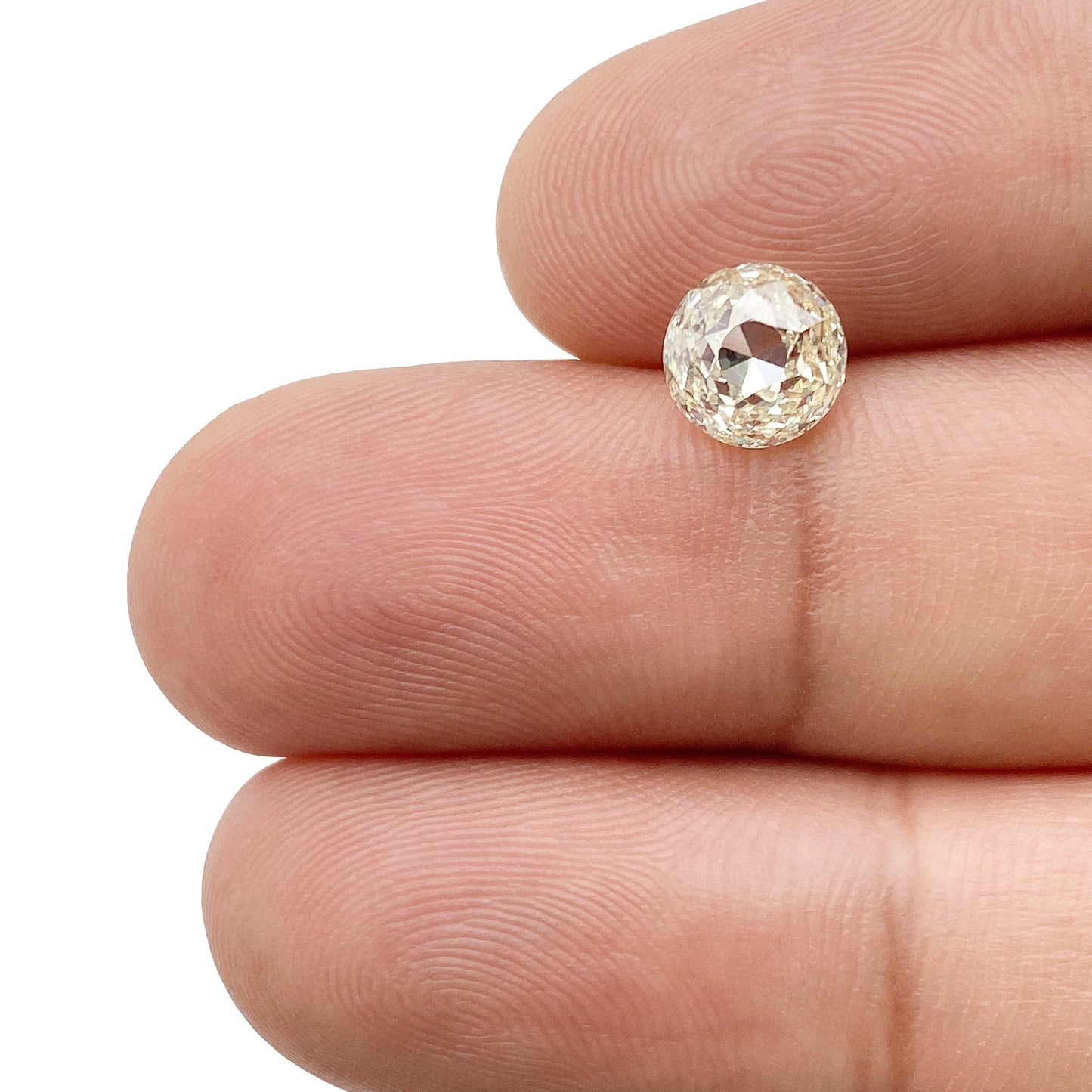 1.64ct | Light Color VVS Round Shape Old European Cut Diamond - Modern Rustic Diamond