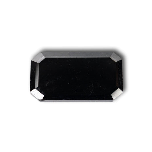 3.23ct | Black Elongated Emerald Cut Diamond-Modern Rustic Diamond