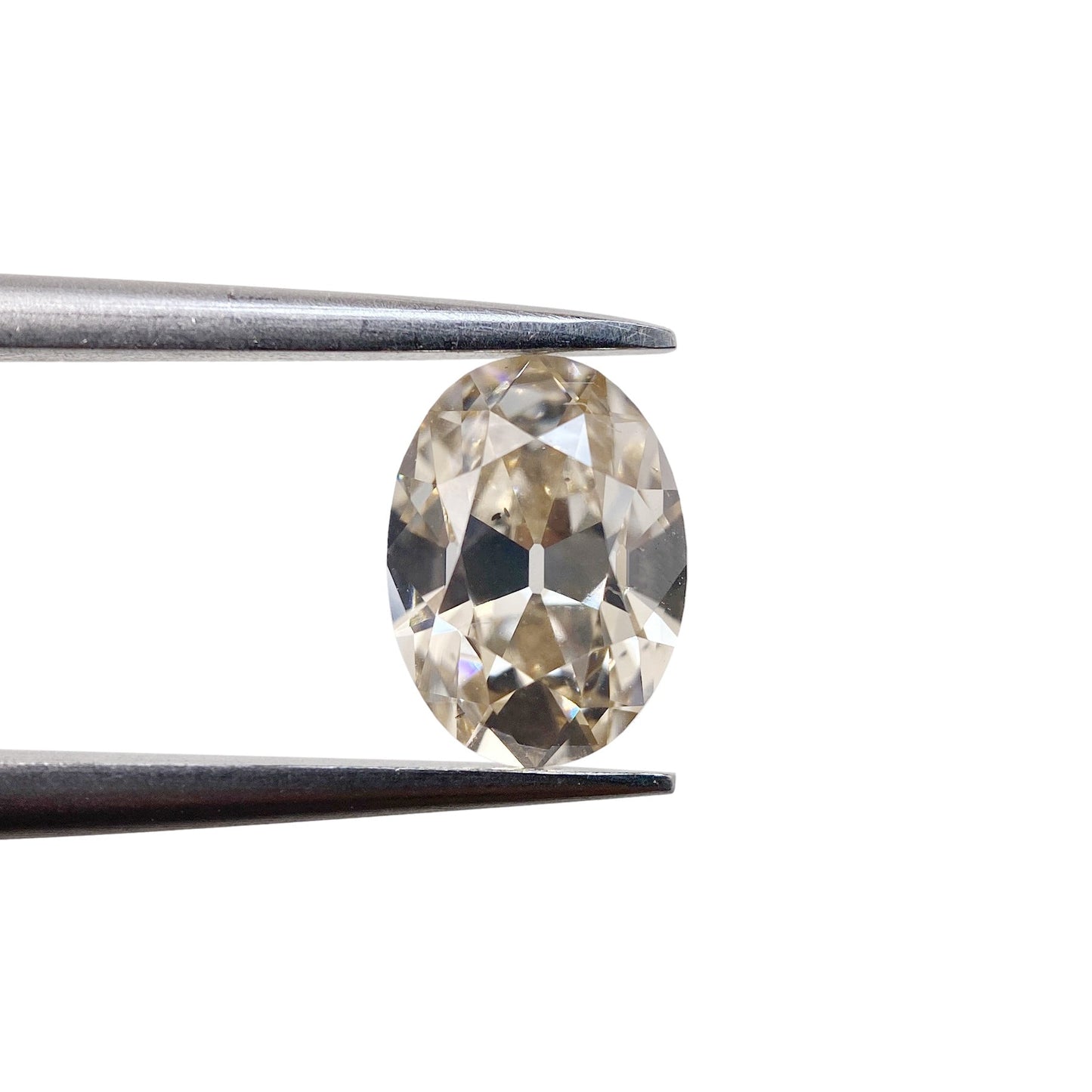 1.20ct | Fancy Light Brown/ VS2 Oval Shape Old Mine Cut Diamond