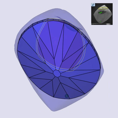 1.34ct | Light Color VVS Cushion Shape Old Mine Cut Diamond - Modern Rustic Diamond
