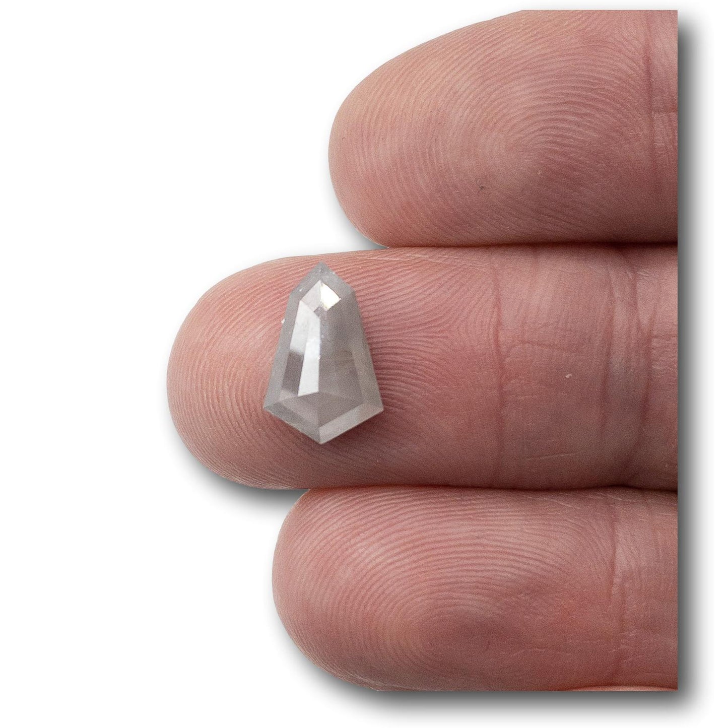 2.60ct | Opaque Shield Shape Diamond-Modern Rustic Diamond