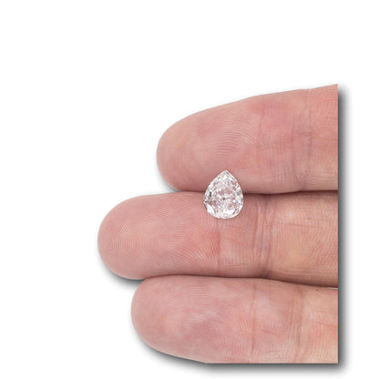 1.50ct | D/VVS1 Pear Shape Old Mine Cut Diamond-Modern Rustic Diamond