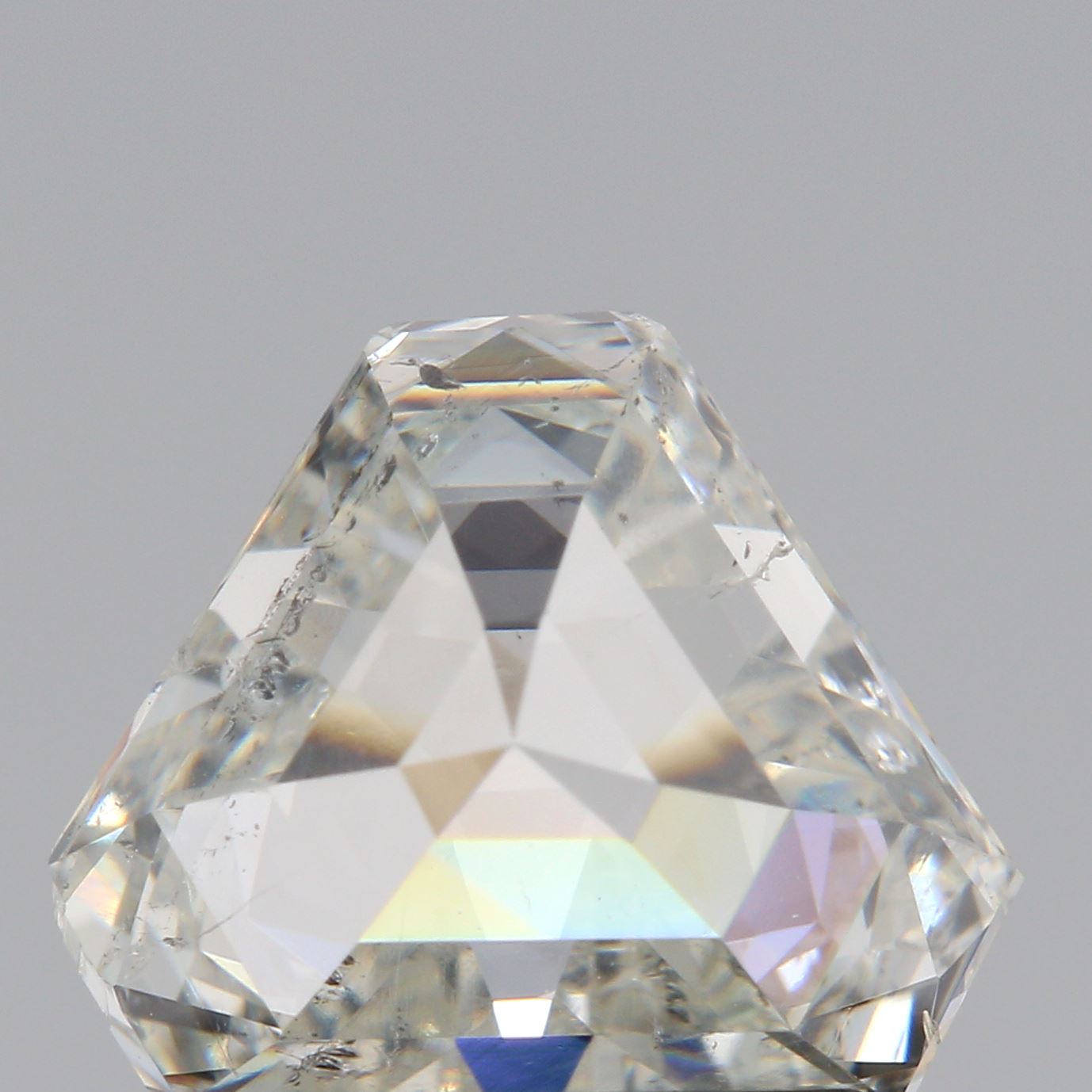 1.54ct I I/SI1 Cut-Cornered Trilliant Step Cut Diamond-Modern Rustic Diamond