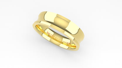 6mm Concaved Wedding Band ((Style NG3510)