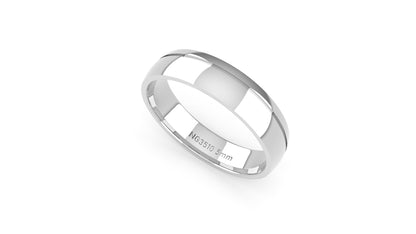 5mm Negative Space Detail Wedding Band (Style-NG3510)