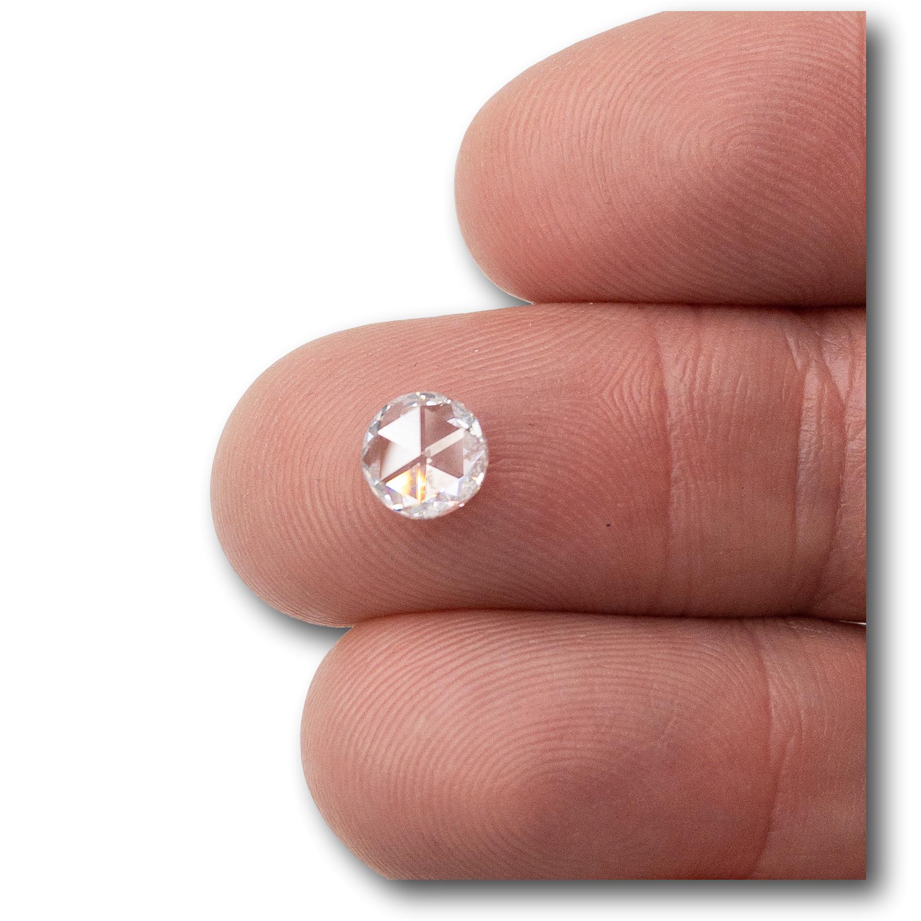 1.14ct | G/VVS2 Round Rose Cut Diamond-Modern Rustic Diamond