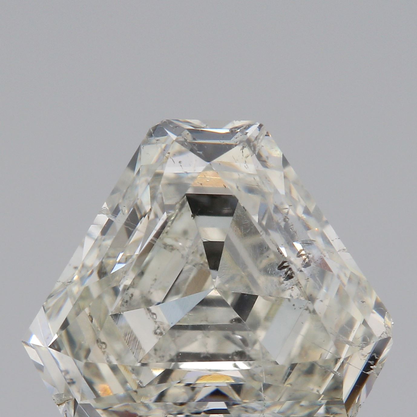 1.54ct I I/SI1 Cut-Cornered Trilliant Step Cut Diamond-Modern Rustic Diamond