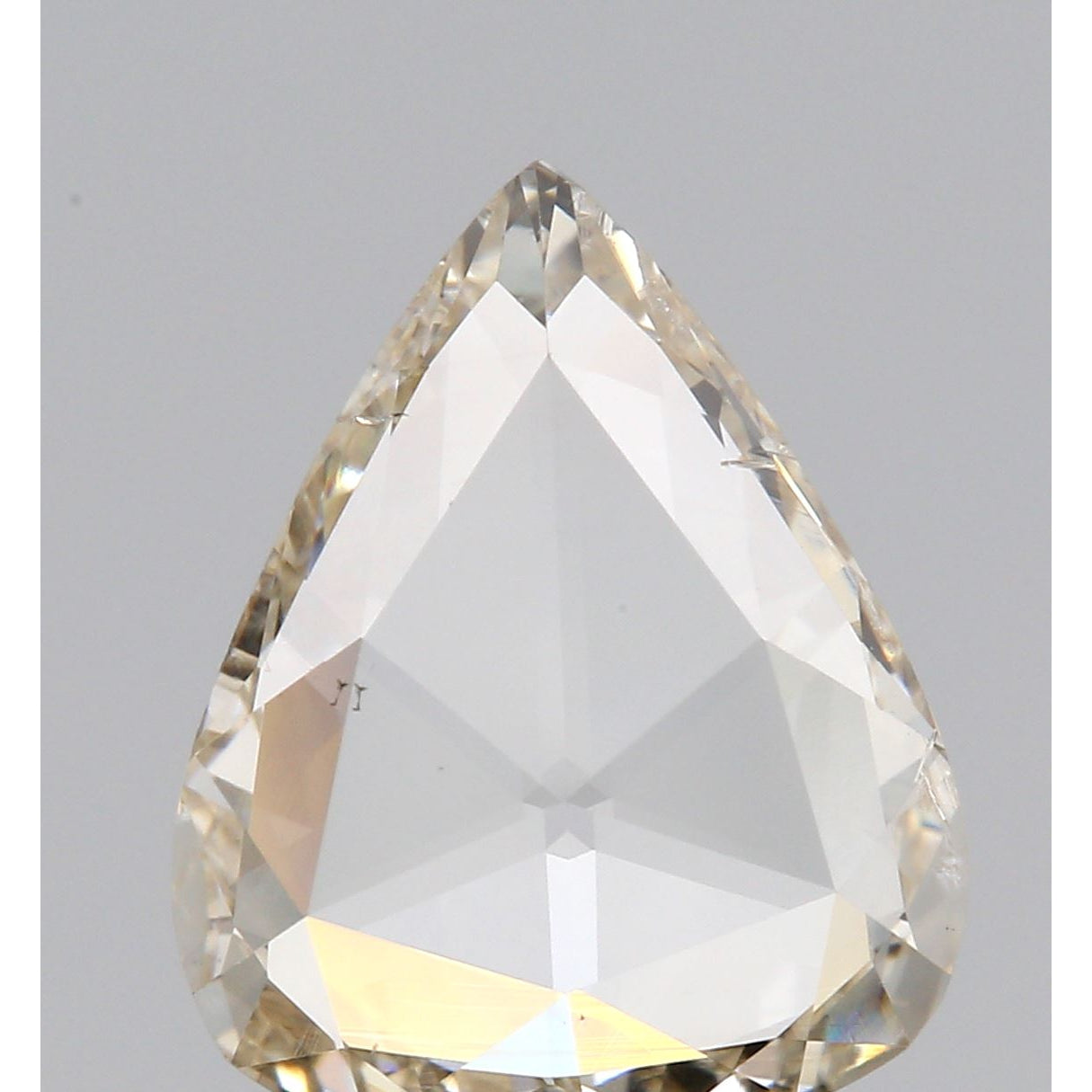 1.26ct | VS2 Light Brown Pear Rose Cut Diamond-Modern Rustic Diamond